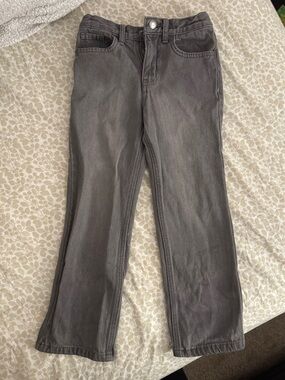 Boy’s Gray Straight-Leg Jeans